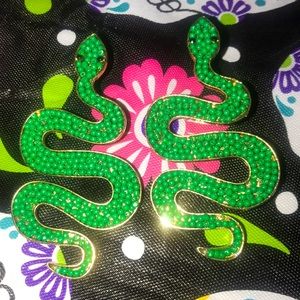 Green Snake 🐍 Earrings